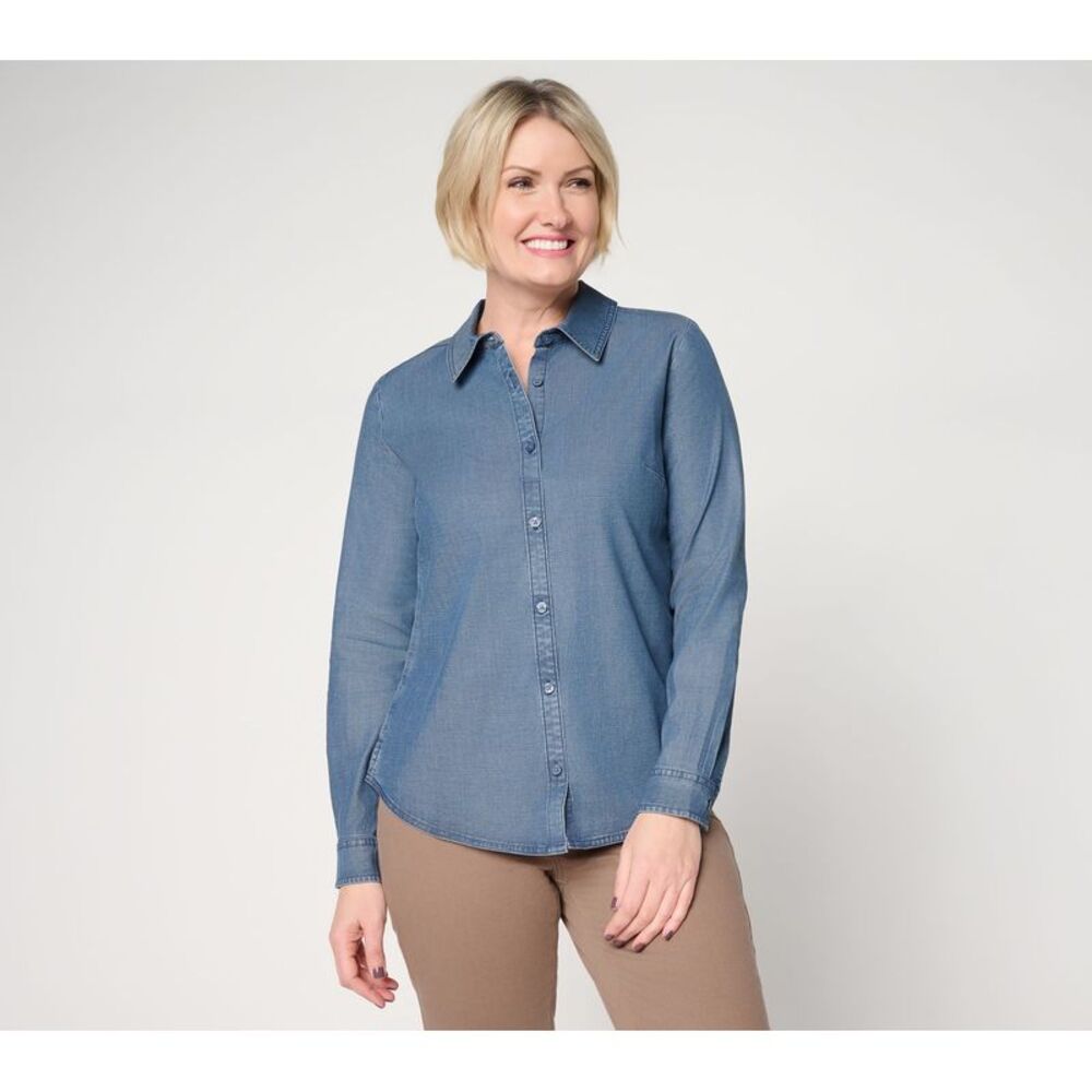 Joan Rivers Classics Collection Women's Top Sz 2XS (XXS) Make Your Blue